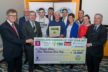 Francis Clune，Newgrove，Tulla，Co. Clare  - 芒斯特地区冠军冠军农民年度